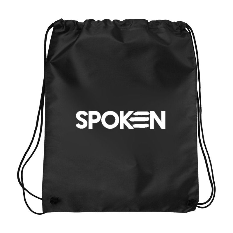 Spoken Logo Drawstring Bag